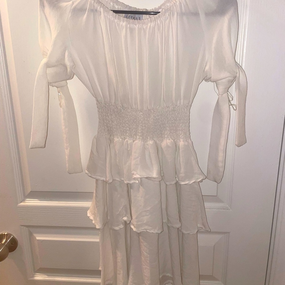LIONESS White Ruffle Dress - Picture 2 of 3